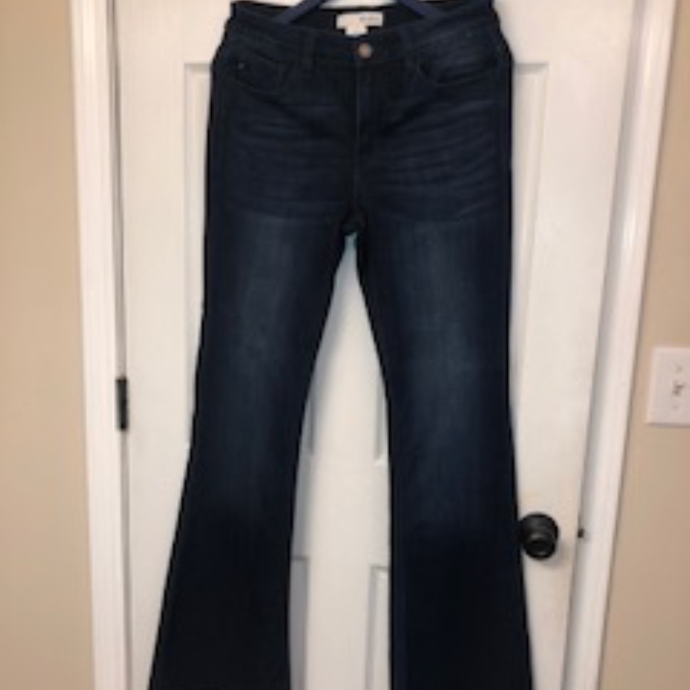 Kancan High Rise Flare Dark Stretch Jean 11/29